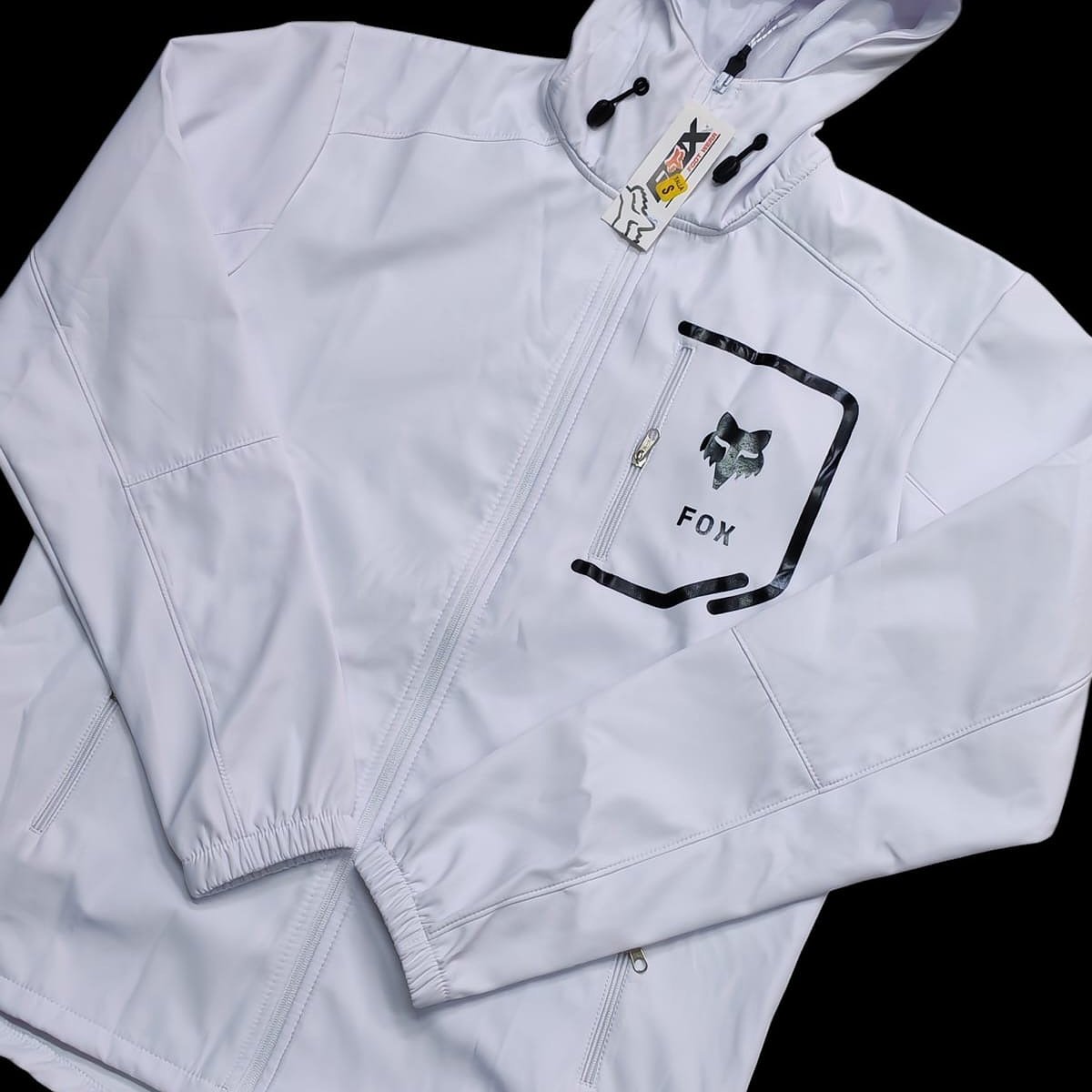 Jacket Fox Reflective Impermeable - Blanco