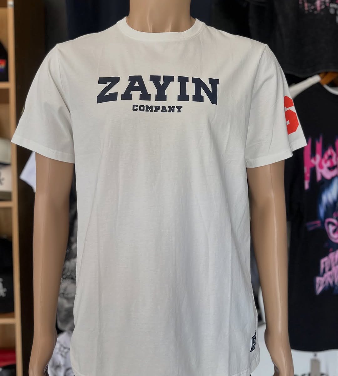 Camisa Zayin Colores Estampado - Blanco
