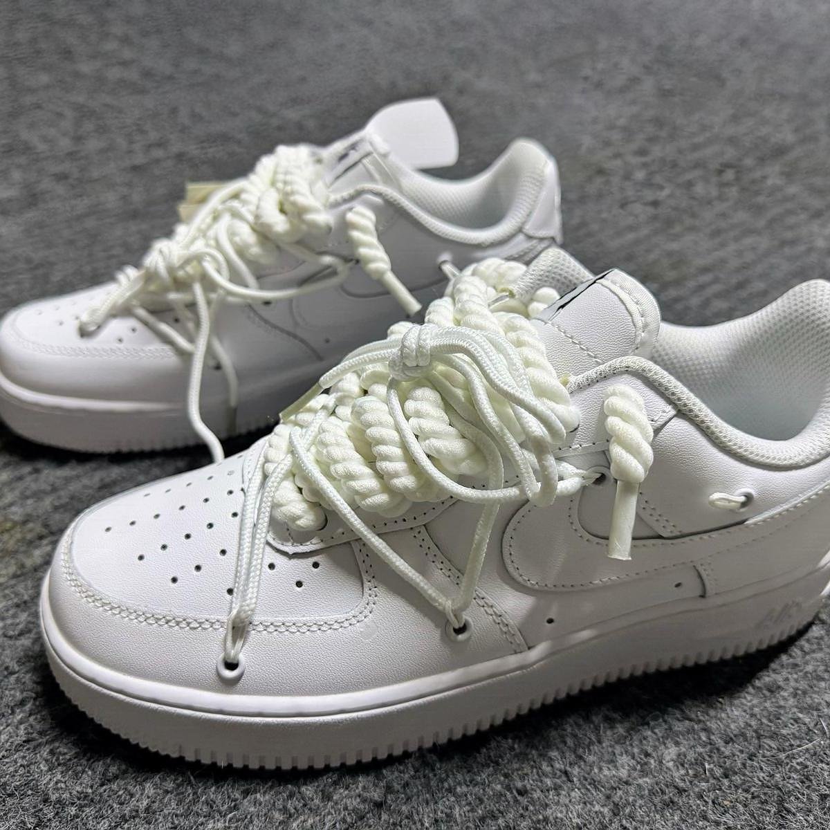 Nike Air Force I Cordones Anchos - Blanco