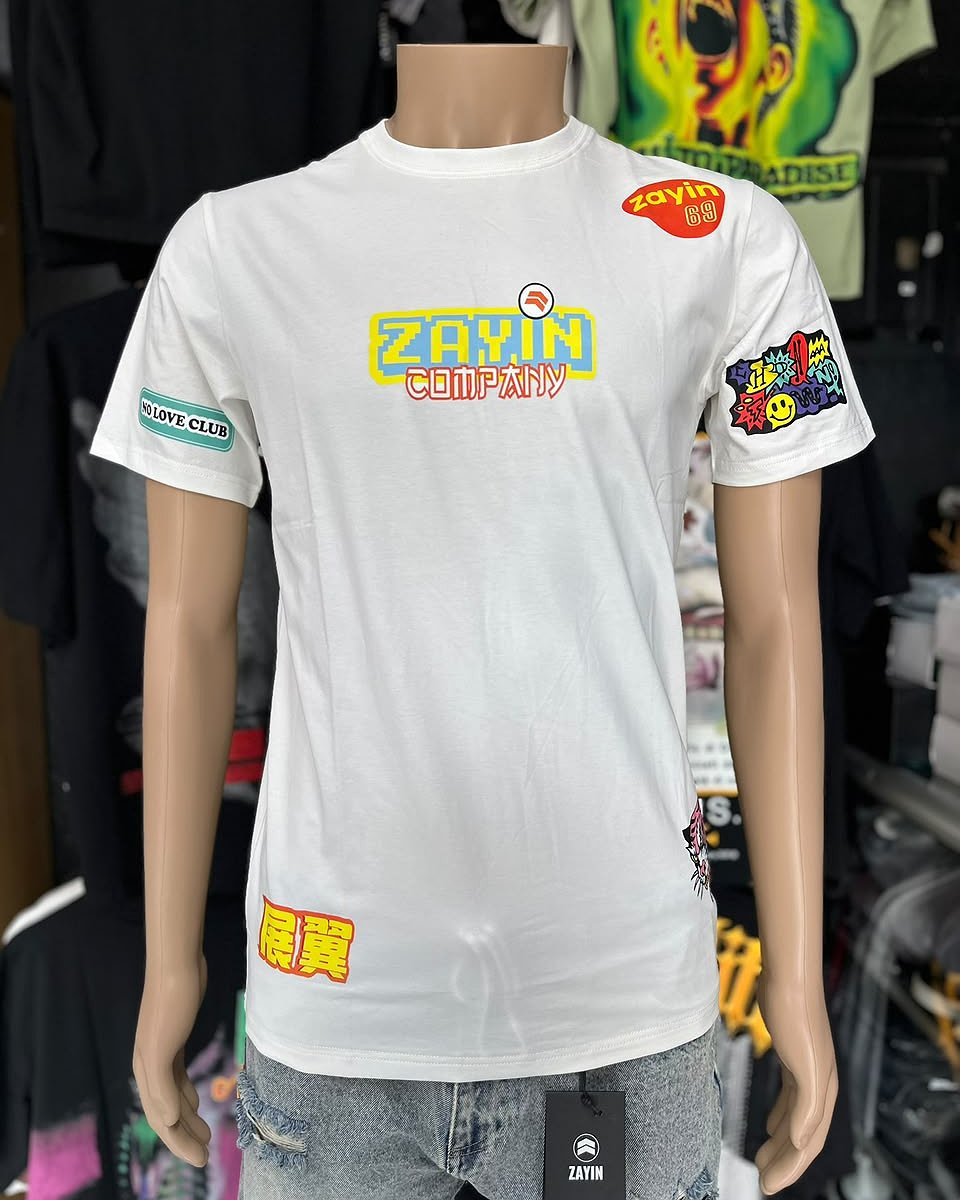 Camiseta Zayin Company Estampada - Blanco