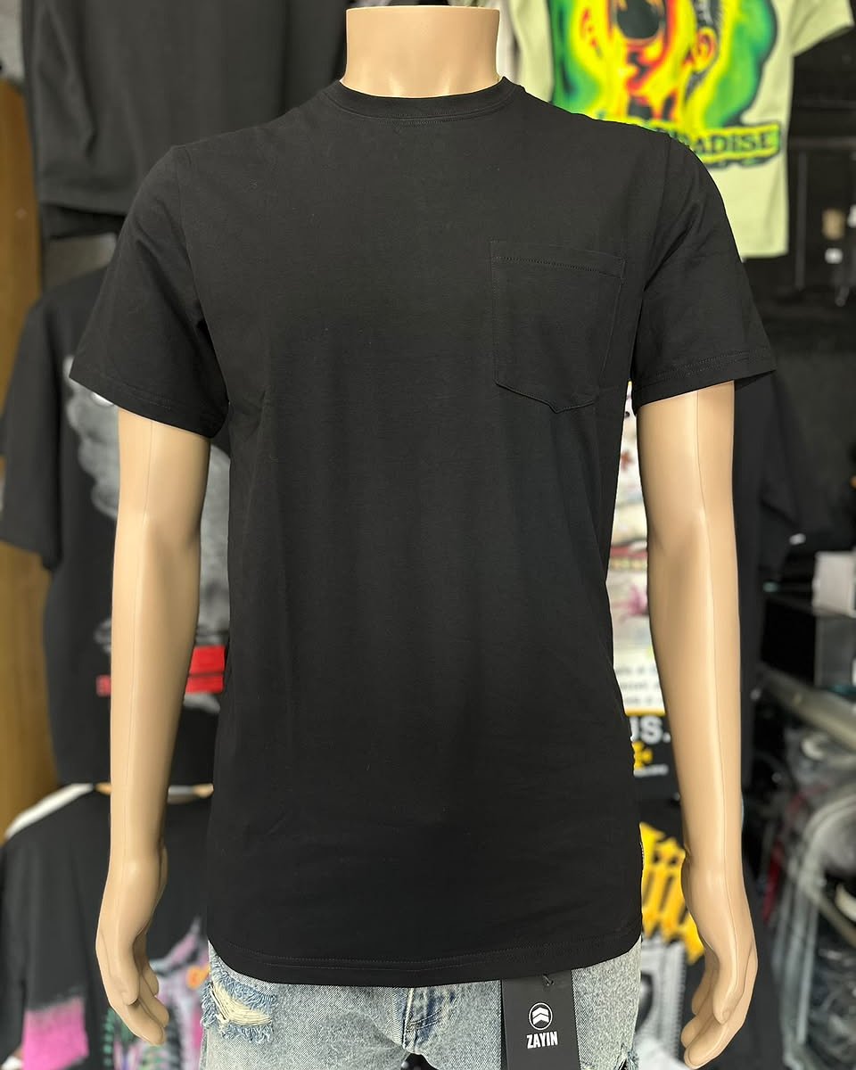 Camiseta Zayin Racing Pit - Negro