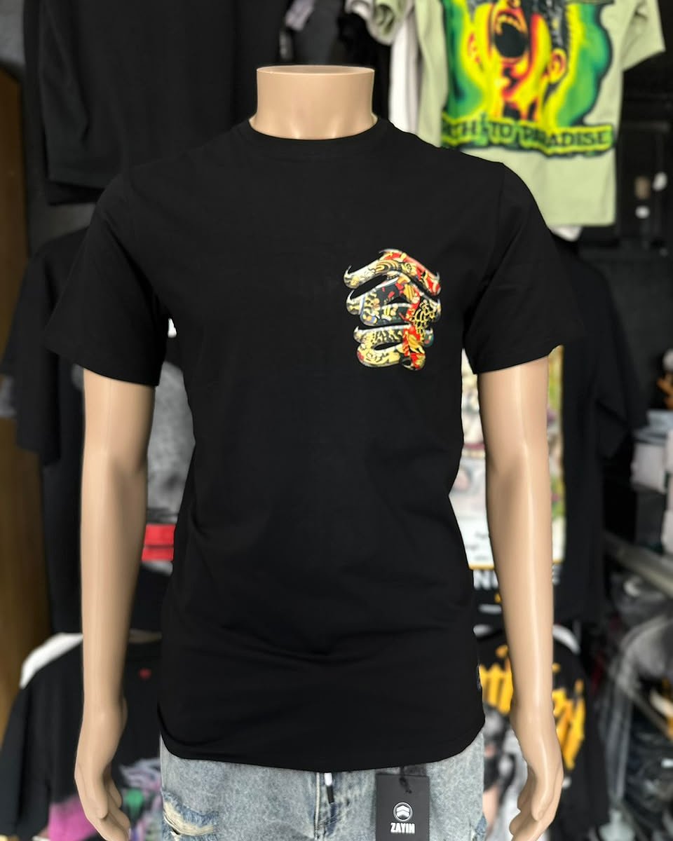Camiseta Zayin Dragon Chino - Negro