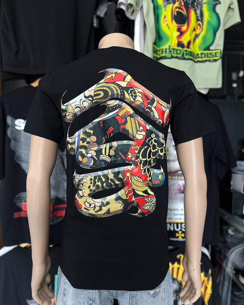 Camiseta Zayin Dragon Chino - Negro