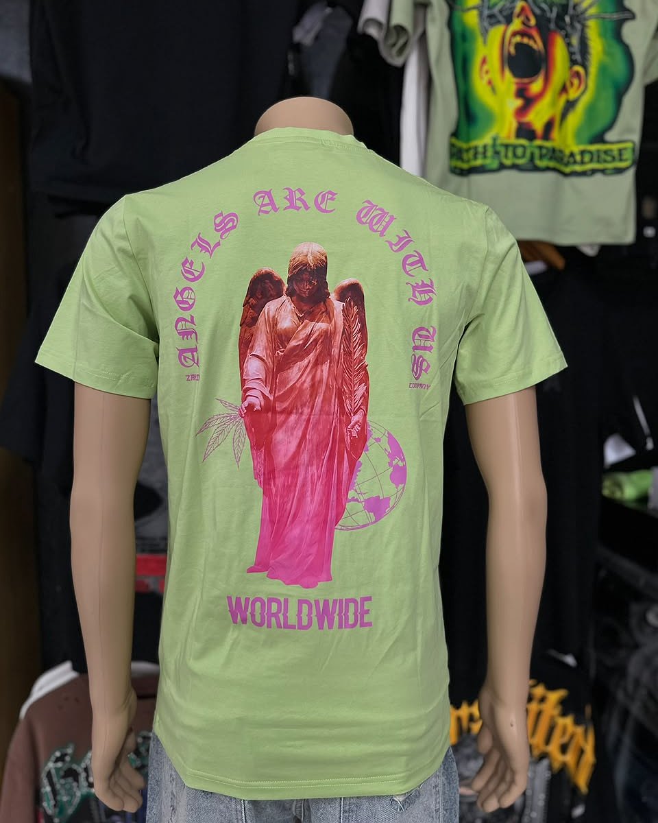 Camisa Zayin Angel Worldwide - Verde Claro