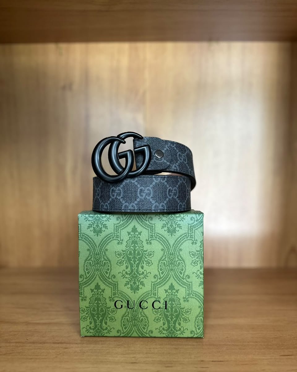 Faja Gucci Anillos Logo - Negro