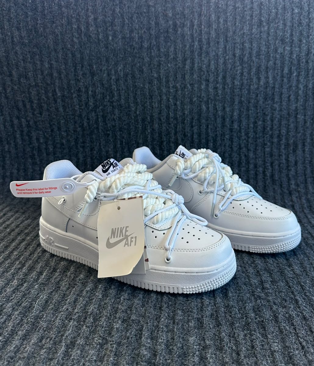 Nike Air Force I Cordones Anchos - Blanco