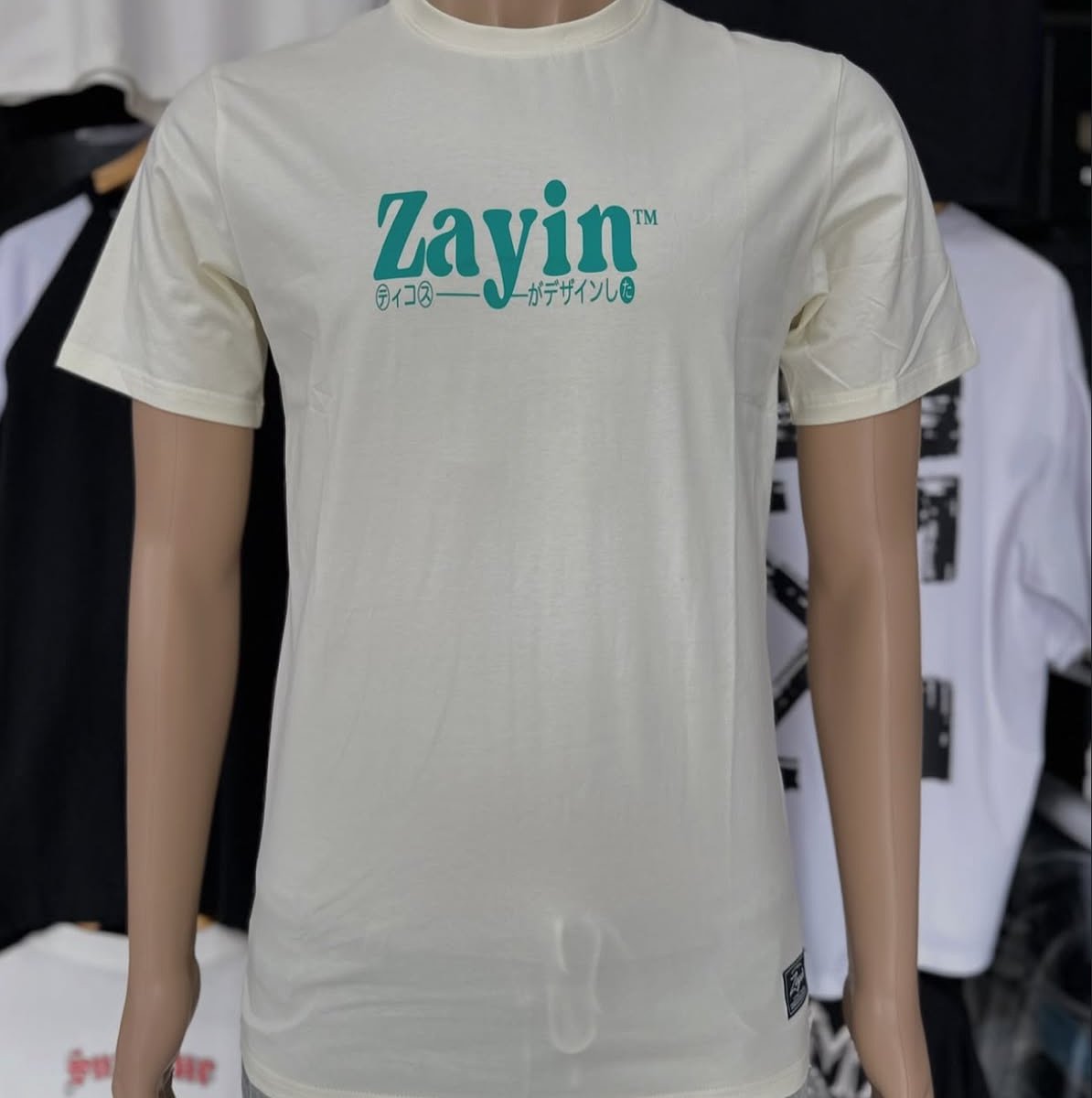 Camiseta Zayin Gato Chino - Blanco