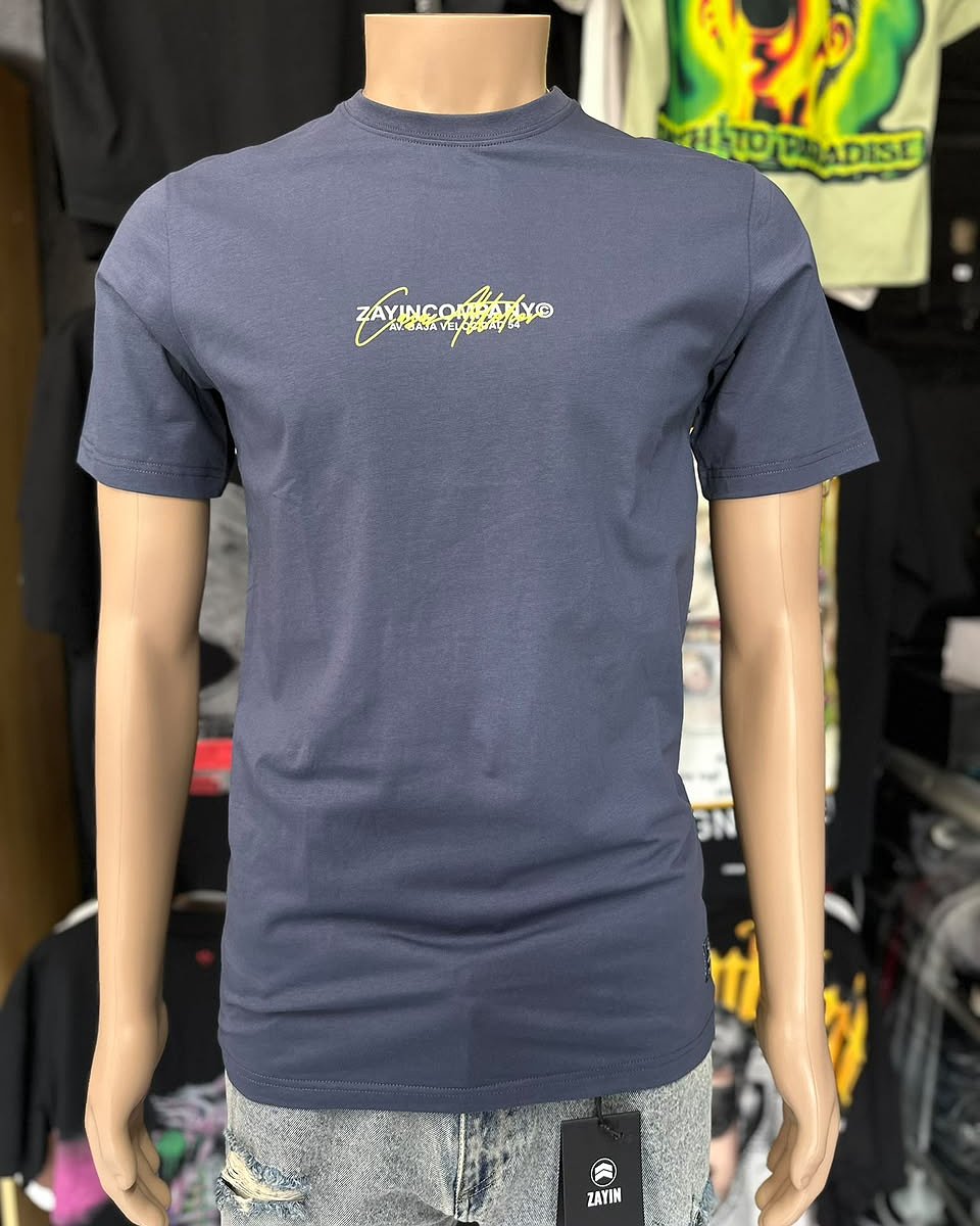 Camiseta Zayin Company AV - Azul Claro