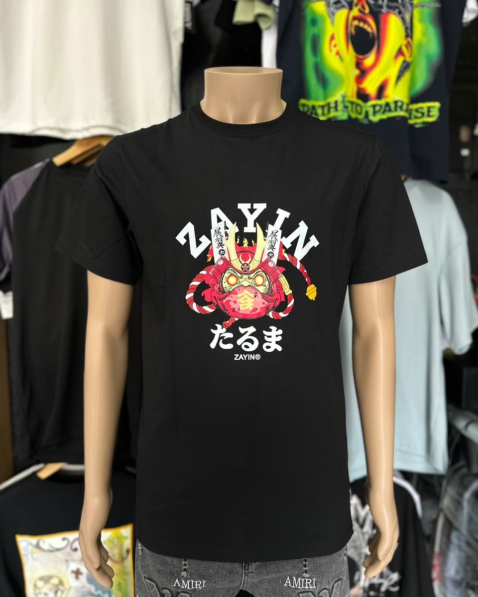 Camisa Zayin Muñeco Chino - Negro
