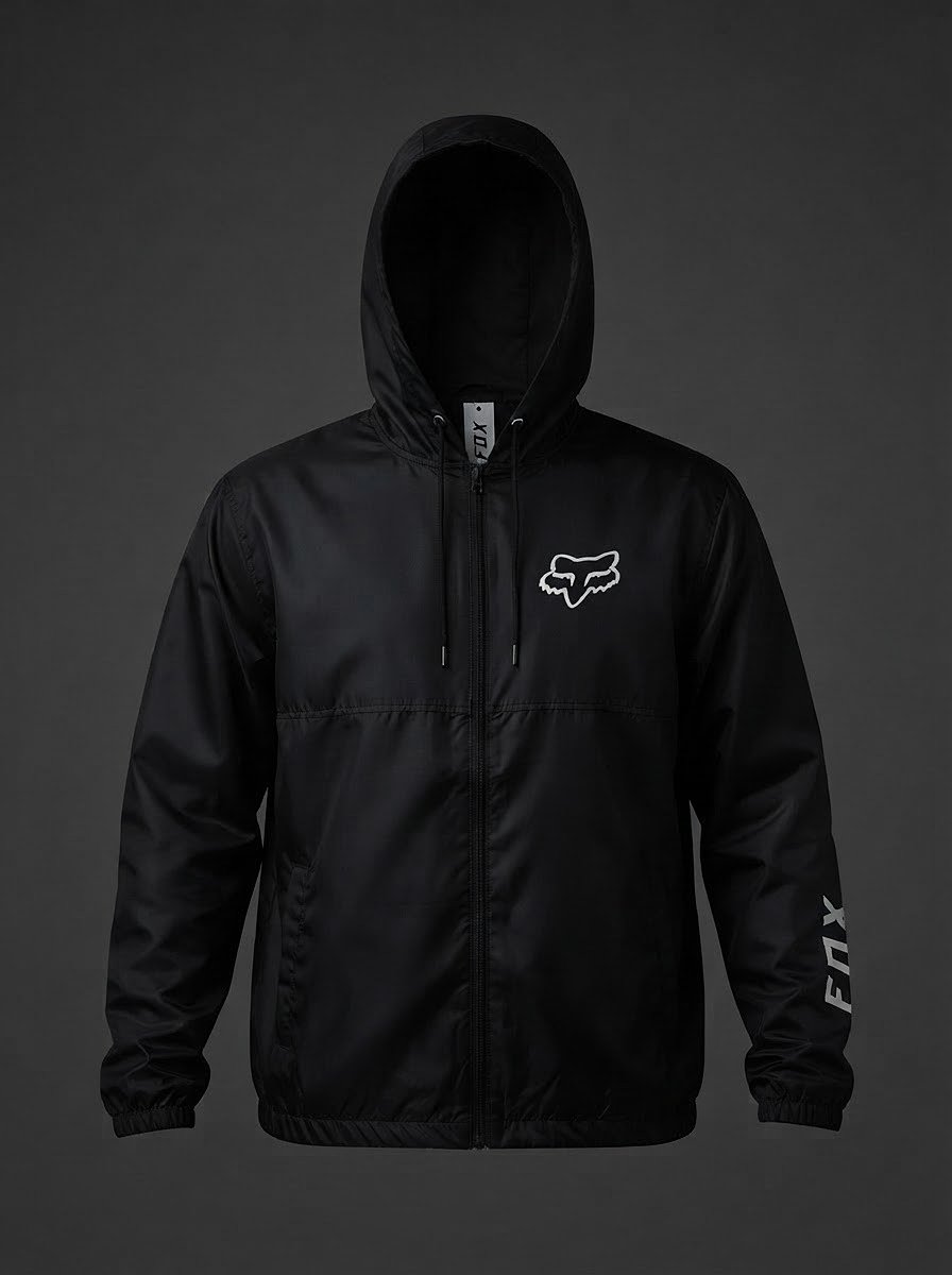 Jacket Fox Semi Impermeable Hombre - Negro
